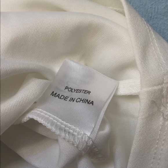 Shareen Collection White Sheath Ruffled Stretch - Picture 7 of 8